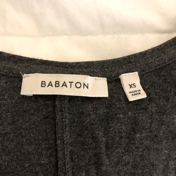 Babaton Charcoal Grey Long Sleeve Size XS - Picture 3 of 4